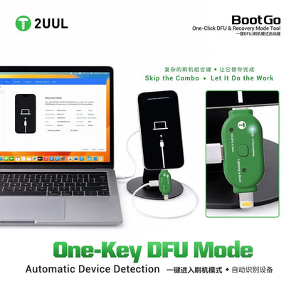 2UUL One-Click DFU Recovery Mode Tool for Mobile Phones (Flashing Adapter/Repair Tool with Automatic Device Recognition)